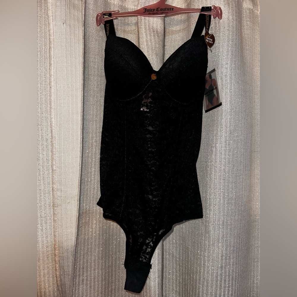 Juicy Couture Black Lace Bodysuit
